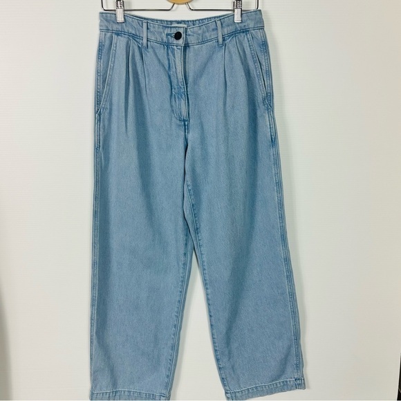Aritzia Wilfred Free Jeans Sz 8 High Waist Wide Leg - Picture 5 of 15